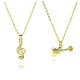 New European and American copper-plated 18k gold guitar necklace, music fashion pendant, simple and individual, suitable for both men and women, sweater chain New European and American copper-plated 18k gold guitar necklace, music fashion pendant, simple and individual, suitable for both men and women, sweater chain