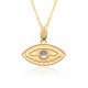 Amazon cross-border trendy jewelry: New Devil's Eye micro-set zircon pendant 18k Collarbone necklace in stock for consignment Amazon cross-border trendy jewelry: New Devil's Eye micro-set zircon pendant 18k Collarbone necklace in stock for consignment