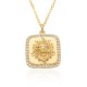 European and American fashion trend women's accessories, hip-hop personality, hollowed-out micro-inlaid leopard pendant, retro necklace accessory gift European and American fashion trend women's accessories, hip-hop personality, hollowed-out micro-inlaid leopard pendant, retro necklace accessory gift