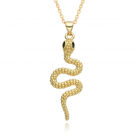 In 2025, the Year of the Snake, 14 types of curved snake-shaped micro-set pendant necklaces, women's chocker necklaces, copper and gold-plated jewelry In 2025, the Year of the Snake, 14 types of curved snake-shaped micro-set pendant necklaces, women's chocker necklaces, copper and gold-plated jewelry