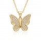 High-end style, unique personality, trapezonal color butterfly necklace, pendant, light luxury, retro collarbone chain, neck chain, best friend accessory High-end style, unique personality, trapezonal color butterfly necklace, pendant, light luxury, retro collarbone chain, neck chain, best friend accessory