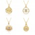 Amazon cross-border trendy jewelry: New Devil's Eye micro-set zircon pendant 18k Collarbone necklace in stock for consignment