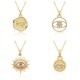 Amazon cross-border trendy jewelry: New Devil's Eye micro-set zircon pendant 18k Collarbone necklace in stock for consignment Amazon cross-border trendy jewelry: New Devil's Eye micro-set zircon pendant 18k Collarbone necklace in stock for consignment