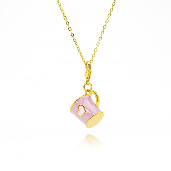 A fashionable necklace in the shape of an oil drip cup from Europe and America, a trendy collarbone chain with a light luxury and high-end feel A fashionable necklace in the shape of an oil drip cup from Europe and America, a trendy collarbone chain with a light luxury and high-end feel