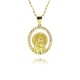 Cross-border bestseller zircon Guadalupe Virgin Mary pendant, women's European and American style copper plated 18k gold necklace pendant Cross-border bestseller zircon Guadalupe Virgin Mary pendant, women's European and American style copper plated 18k gold necklace pendant