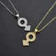 Cross-border jewelry light luxury hip-hop style male symbol pendant necklace set with zircon CZ full diamond collarbone chain necklace in stock Cross-border jewelry light luxury hip-hop style male symbol pendant necklace set with zircon CZ full diamond collarbone chain necklace in stock