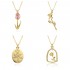 Fashionable commuting copper gold-plated one-stand rose personalized pendant necklace for women, European and American irregular collarbone chain for women