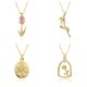 Fashionable commuting copper gold-plated one-stand rose personalized pendant necklace for women, European and American irregular collarbone chain for women Fashionable commuting copper gold-plated one-stand rose personalized pendant necklace for women, European and American irregular collarbone chain for women
