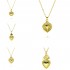 Heart-shaped gold-plated 18K pendant, heart-shaped zircon accessory, cross-border fashion from Europe and America, non-fading jewelry, versatile necklace
