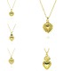 Heart-shaped gold-plated 18K pendant, heart-shaped zircon accessory, cross-border fashion from Europe and America, non-fading jewelry, versatile necklace Heart-shaped gold-plated 18K pendant, heart-shaped zircon accessory, cross-border fashion from Europe and America, non-fading jewelry, versatile necklace