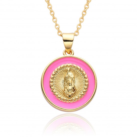 European and American fashion cross-border religious copper Jesus oil drop pendant jewelry, women's Catholic Virgin Mary necklace European and American fashion cross-border religious copper Jesus oil drop pendant jewelry, women's Catholic Virgin Mary necklace