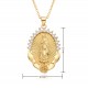 European and American cross-border religious personality deity collarbone chain Zircon eco-friendly copper material pendant necklace copper plated 18kD053 European and American cross-border religious personality deity collarbone chain Zircon eco-friendly copper material pendant necklace copper plated 18kD053