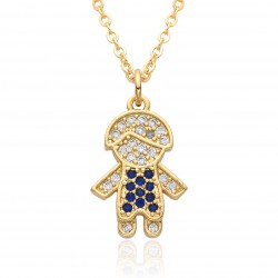 Youdaoplaceholder0 2023 Japanese/Korean couple necklace ins boy/girl couple diamond pendant Diamond necklace