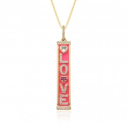 MOM European and American fashion item accessories, colored zircon KISS pendants, Instagram cold style jewelry boxes and chains wholesale