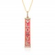 MOM European and American fashion item accessories, colored zircon KISS pendants, Instagram cold style jewelry boxes and chains wholesale MOM European and American fashion item accessories, colored zircon KISS pendants, Instagram cold style jewelry boxes and chains wholesale