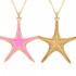 The cross-border best-selling Ocean series oil-dripping starfish pendant is a unique, fashionable, light luxury and niche design accessory necklace