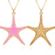 The cross-border best-selling Ocean series oil-dripping starfish pendant is a unique, fashionable, light luxury and niche design accessory necklace The cross-border best-selling Ocean series oil-dripping starfish pendant is a unique, fashionable, light luxury and niche design accessory necklace