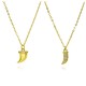 Wholesale of cross-border European and American ins style and personality wolf-tooth pendant necklaces, collarbone chains, copper plated 18k gold pendant necklaces Wholesale of cross-border European and American ins style and personality wolf-tooth pendant necklaces, collarbone chains, copper plated 18k gold pendant necklaces