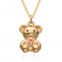 Douyin Internet celebrity live-streaming bestseller necklace, "Drip Oil Bear", light luxury, high-end, simple European and American style collarbone chain factory wholesale