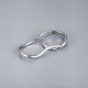 This exaggerated geometric ring from Europe and America features a gold and silver glossy double-ring ring with an opening design that can be adjusted in an ins style This exaggerated geometric ring from Europe and America features a gold and silver glossy double-ring ring with an opening design that can be adjusted in an ins style