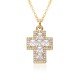 Wholesale of copper electroplated cross zircon pendants, necklaces, women's collarbone chains and other jewelry is selling well on cross-border e-commerce platforms in Europe and America Wholesale of copper electroplated cross zircon pendants, necklaces, women's collarbone chains and other jewelry is selling well on cross-border e-commerce platforms in Europe and America
