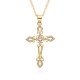 ebay independent station foreign trade cross-border jewelry supply, copper micro-inlaid zircon cross pendant, religious necklace for women ebay independent station foreign trade cross-border jewelry supply, copper micro-inlaid zircon cross pendant, religious necklace for women