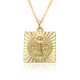 European and American fashion cross-border religious copper slightly set zircon pendant women's accessory, Catholic Virgin Mary necklace A078 European and American fashion cross-border religious copper slightly set zircon pendant women's accessory, Catholic Virgin Mary necklace A078