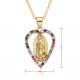 European and American cross-border religious personality deity collarbone chain Zircon eco-friendly copper material pendant necklace copper plating 18kD108 European and American cross-border religious personality deity collarbone chain Zircon eco-friendly copper material pendant necklace copper plating 18kD108
