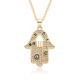 Cross-border European and American jewelry, niche design, Fatima's Hand necklace, personalized and fashionable, Devil's Eye pendant necklace Cross-border European and American jewelry, niche design, Fatima's Hand necklace, personalized and fashionable, Devil's Eye pendant necklace