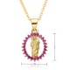 European and American cross-border religious personality statue collarbone chain Zircon eco-friendly copper material pendant necklace copper plating 18kB181 European and American cross-border religious personality statue collarbone chain Zircon eco-friendly copper material pendant necklace copper plating 18kB181