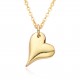 Niche design O-shaped chain irregular heart-shaped necklace for women, simple and versatile heart-shaped pendant, collarbone chain Niche design O-shaped chain irregular heart-shaped necklace for women, simple and versatile heart-shaped pendant, collarbone chain