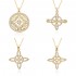 New Korean-style fashionable Celtic knot gold-plated necklace wholesale Zircon women's pendant necklace from foreign trade manufacturer