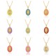 European and American cross-border religious oil-dripping pendant, oval-shaped women's jewelry, God Jesus, Virgin Mary necklace European and American cross-border religious oil-dripping pendant, oval-shaped women's jewelry, God Jesus, Virgin Mary necklace