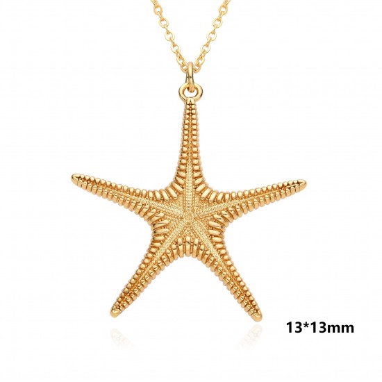The cross-border best-selling Ocean series oil-dripping starfish pendant is a unique, fashionable, light luxury and niche design accessory necklace The cross-border best-selling Ocean series oil-dripping starfish pendant is a unique, fashionable, light luxury and niche design accessory necklace