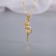 Wholesale of popular European and American cross-border ins style ballerina women's versatile light luxury cross-shaped chain inlaid necklaces Wholesale of popular European and American cross-border ins style ballerina women's versatile light luxury cross-shaped chain inlaid necklaces