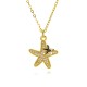 The cross-border best-selling Zircon Ocean Beach series fashionable party light luxury copper-plated 18K real gold niche design necklace The cross-border best-selling Zircon Ocean Beach series fashionable party light luxury copper-plated 18K real gold niche design necklace