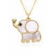 Wholesale of European and American individualistic, fashionable and versatile elephant pendants, hip-hop exaggerated, zircon set high-end necklaces and women's accessories Wholesale of European and American individualistic, fashionable and versatile elephant pendants, hip-hop exaggerated, zircon set high-end necklaces and women's accessories