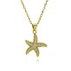 Starfish diamond-encrusted necklace, light luxury, niche, exquisite and simple style, golden female ins, trendy and niche design, collarbone chain Starfish diamond-encrusted necklace, light luxury, niche, exquisite and simple style, golden female ins, trendy and niche design, collarbone chain