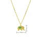 18K copper, gold, slightly set zircon elephant pendant necklace, female Instagram cute style collarbone chain, cross-border Xiyin bestseller 18K copper, gold, slightly set zircon elephant pendant necklace, female Instagram cute style collarbone chain, cross-border Xiyin bestseller