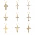 The new copper-gold-plated cross necklace features a niche, fashionable and trendy design. It is a pendant for lovers and a Christmas gift