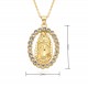 European and American cross-border religious personality deity collarbone chain Zircon eco-friendly copper material pendant necklace copper plated 18kD053 European and American cross-border religious personality deity collarbone chain Zircon eco-friendly copper material pendant necklace copper plated 18kD053