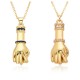 A new style of fashionable European and American necklace, copper-plated with real gold, slightly set with a pendant, a niche hip-hop accessory for women on Instagram A new style of fashionable European and American necklace, copper-plated with real gold, slightly set with a pendant, a niche hip-hop accessory for women on Instagram
