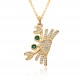 New European and American products in the Instagram style, popular on Amazon, fashionable and individual, dragonfly panda women's style 18k pendant necklace consignment New European and American products in the Instagram style, popular on Amazon, fashionable and individual, dragonfly panda women's style 18k pendant necklace consignment