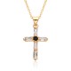 Cross-border Amazon's best-selling pearl zircon cross necklace for women is a niche, light luxury and personalized colored gemstone jewelry Cross-border Amazon's best-selling pearl zircon cross necklace for women is a niche, light luxury and personalized colored gemstone jewelry