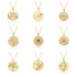 European and American niche design: Cupid's Arrow round necklace, female Instagram Little angel diamond-encrusted pendant, chain