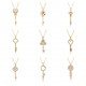 18k gold color-preserving heart key necklace, female ins collarbone chain, Korean version crystal zircon pendant necklace 18k gold color-preserving heart key necklace, female ins collarbone chain, Korean version crystal zircon pendant necklace