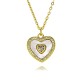 Cross-border Amazon hollow heart-shaped pearl necklace for women, simple Korean style, high-end design sense, heart-shaped pendant, collarbone chain Cross-border Amazon hollow heart-shaped pearl necklace for women, simple Korean style, high-end design sense, heart-shaped pendant, collarbone chain