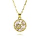 Cross-border new European and American oil drop enamel moon pendant for women, niche design, cold trend, cool couple necklace for women Cross-border new European and American oil drop enamel moon pendant for women, niche design, cold trend, cool couple necklace for women