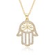 Cross-border European and American jewelry, niche design, Fatima's Hand necklace, personalized and fashionable, Devil's Eye pendant necklace Cross-border European and American jewelry, niche design, Fatima's Hand necklace, personalized and fashionable, Devil's Eye pendant necklace