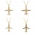 New European and American products in the style of Instagram, Amazon's best-selling fashion and individuality, 18k aircraft and aircraft women's pendant necklaces, consignment
